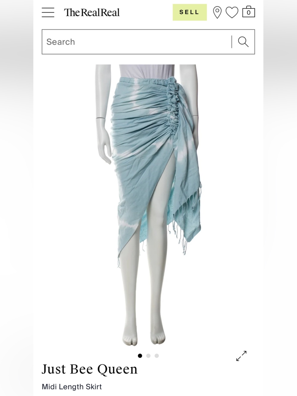 Light Blue Tie-Dye Beach Sarong Cover-Up